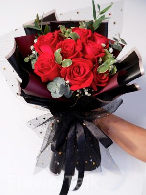 10 bông hồng đỏ -SN039