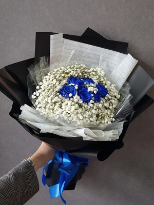 Hoa babi mix hồng xanh - SN047